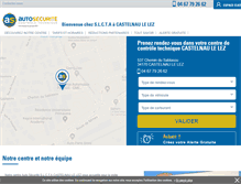 Tablet Screenshot of controle-technique-castelnau-le-lez.autosecurite.com