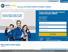 Tablet Screenshot of controle-technique-lannilis.autosecurite.com