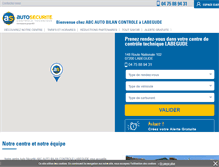 Tablet Screenshot of controle-technique-labegude.autosecurite.com