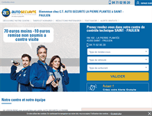 Tablet Screenshot of controle-technique-saint---paulien.autosecurite.com