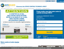 Tablet Screenshot of controle-technique-brest-01.autosecurite.com