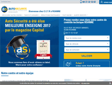 Tablet Screenshot of controle-technique-roanne.autosecurite.com