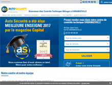 Tablet Screenshot of controle-technique-varangeville.autosecurite.com
