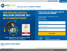 Tablet Screenshot of controle-technique-domont.autosecurite.com