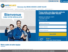 Tablet Screenshot of controle-technique-saint-vallier.autosecurite.com