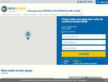 Tablet Screenshot of controle-technique-baud.autosecurite.com